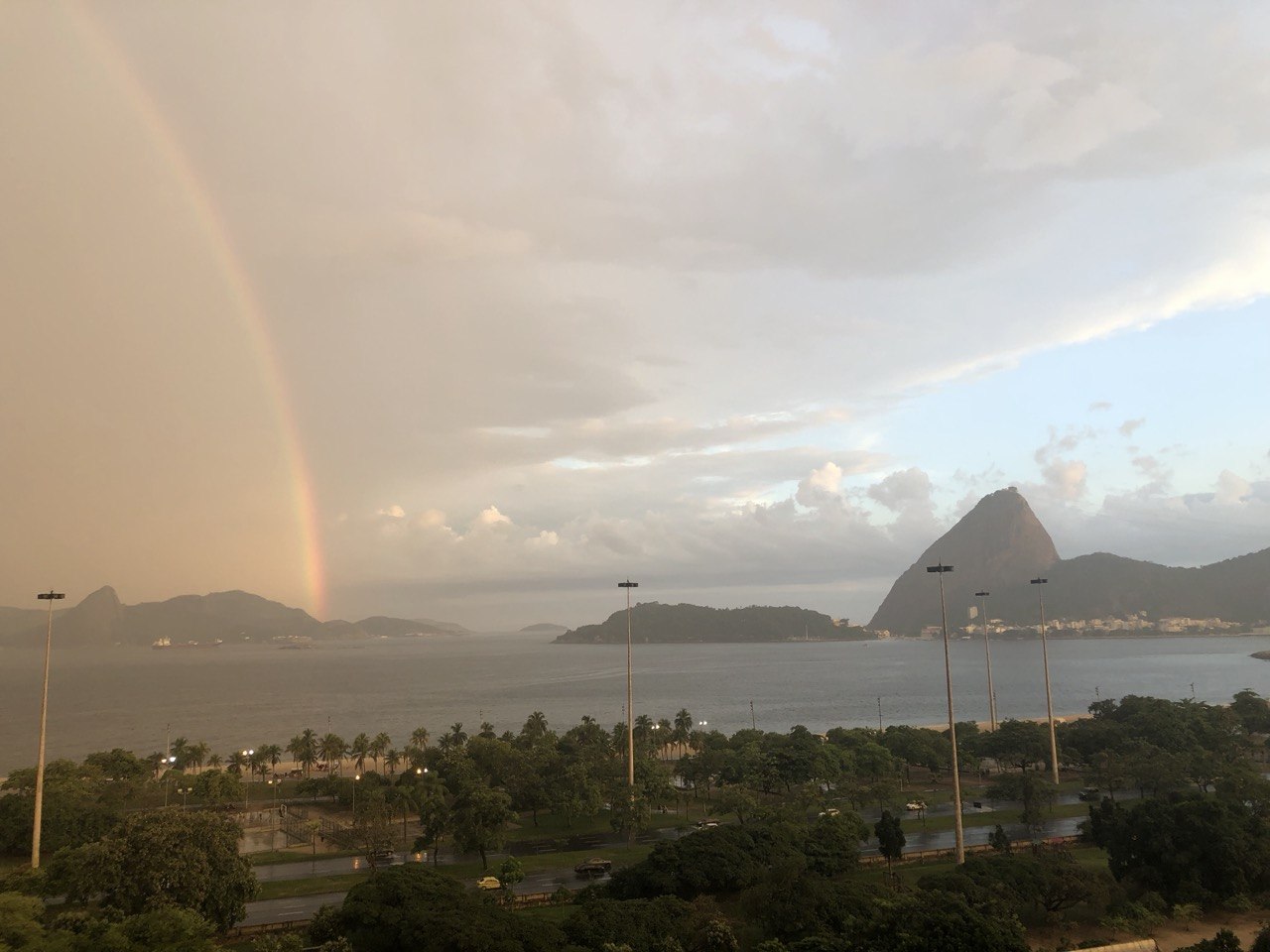 Rainbow over Botafogo Bay
