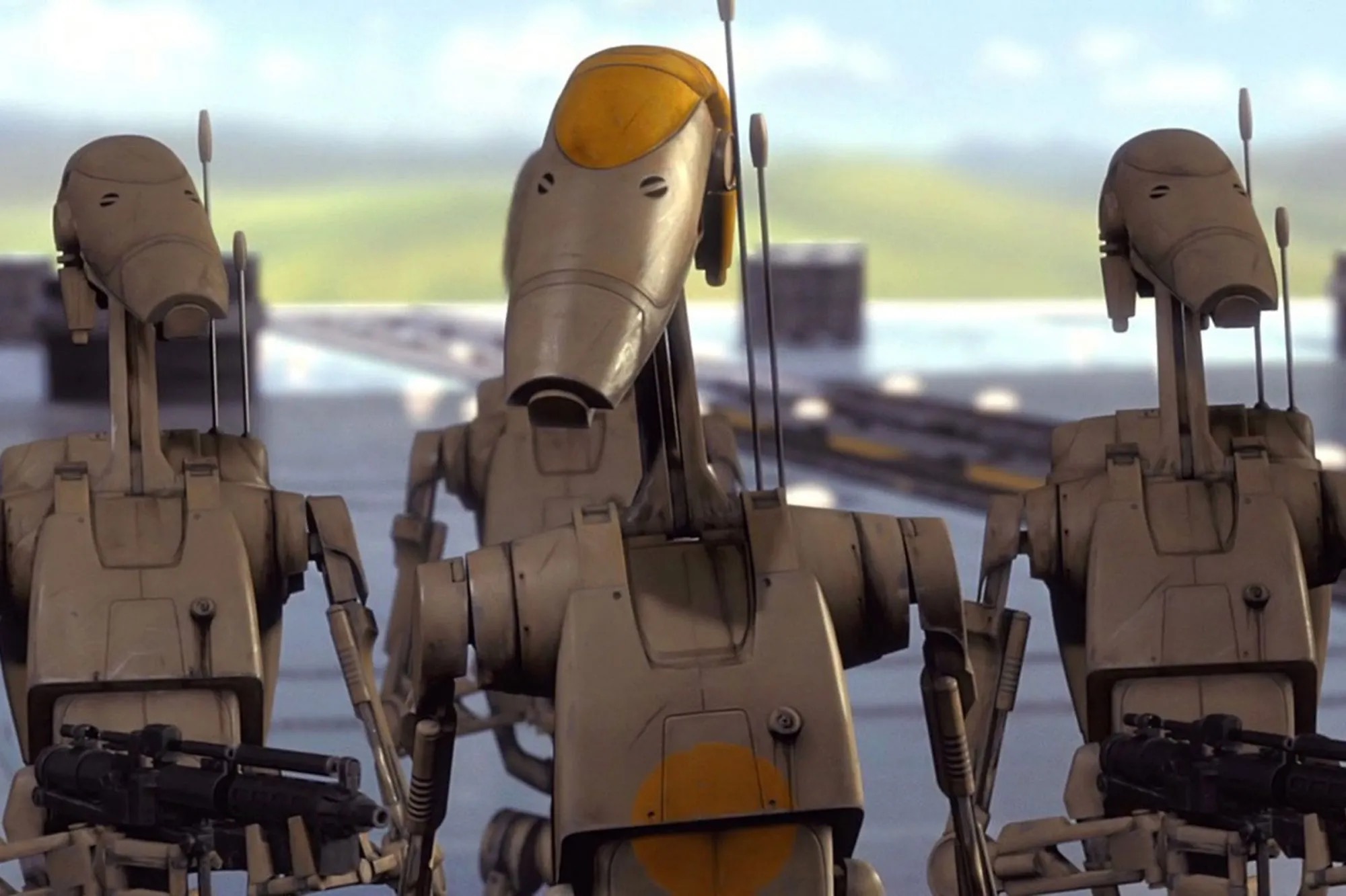 Battle droids from the Separatist Army
